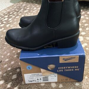 Blundstone Black Heeled Boots